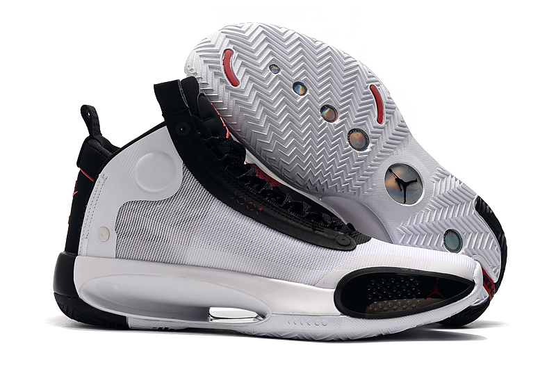 Air Jordan 34 White Black Red Shoes - Click Image to Close